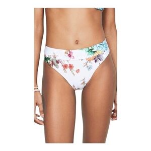 PilyQ High Rise Wildflower Bikini Bottoms NWOT